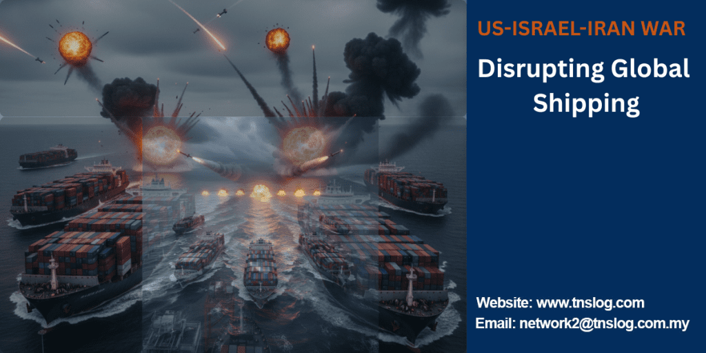 US Israel Iran war shipping Malaysia 2026 — container ships under missile attack in Strait of Hormuz — global trade routes disrupted by Middle East conflict
