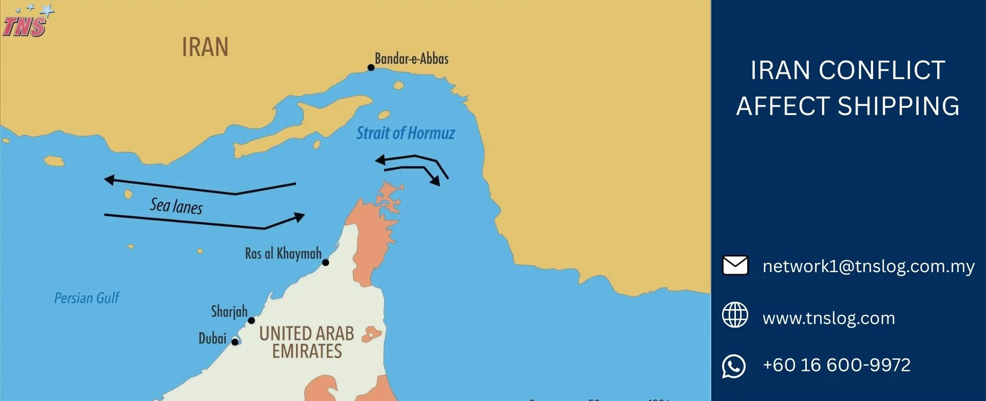 Iran conflict causing shipping delays and route disruptions through Strait of Hormuz in 2026