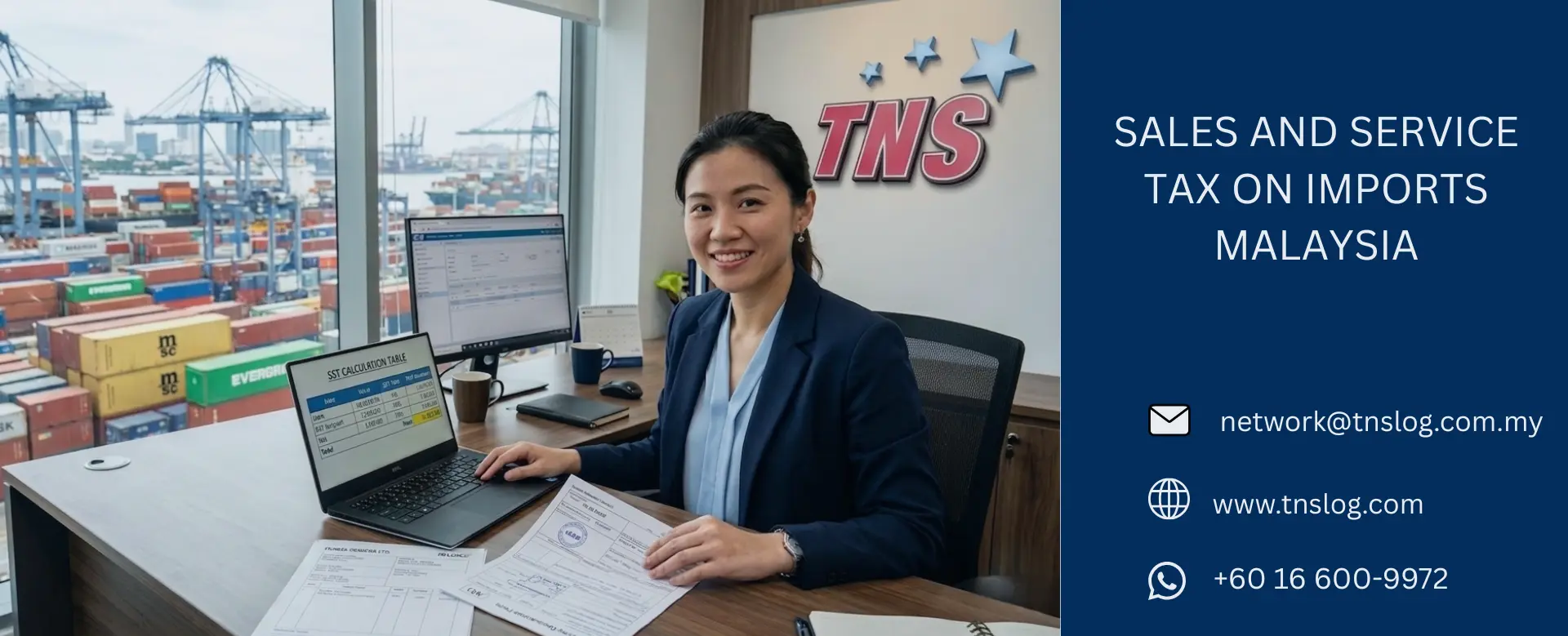 calculating sales and service tax SST on imports in Malaysia